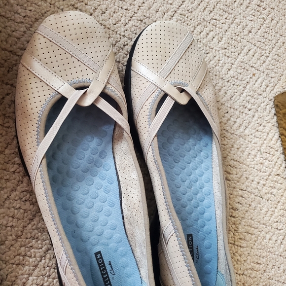 Worn Once Slip on Balet Comfort Walking Clark's size 10 - Picture 1 of 11